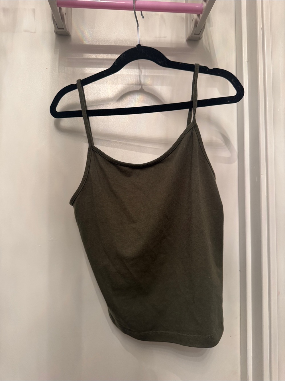 wild fable Olive Green Slim Strap Camisole